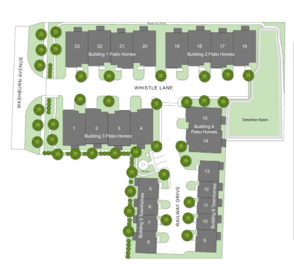 The enclave at warwick village site map